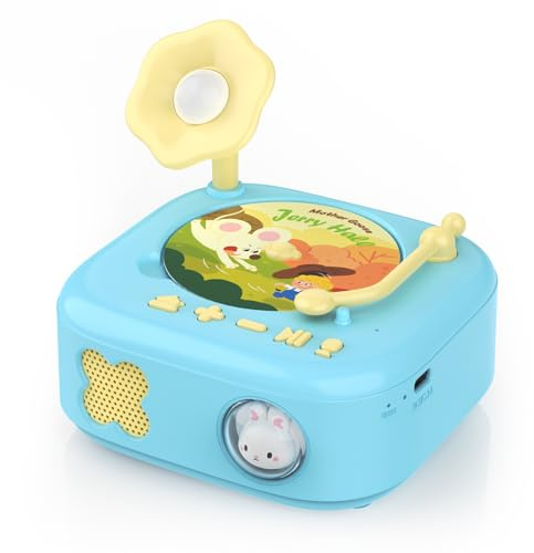 HOMESTEC Talking Flash Cards Record Player Story Player, Music Recorder Player For Kids, Storytelling Toys for Toddler，Children's Early Educational Toy