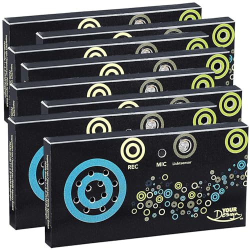Your Design Voice-Recorder-Module: 8er-Set Gruß-Module für Geschenkpäckchen, mit Aufnahme und Lichtsensor (Grußkarten-Soundmodul, Soundmodul Karte, Karten)
