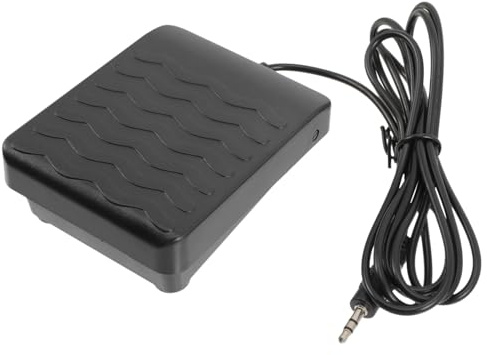 3, 5-mm Klavierpedal in Schwarz, Tragbares Sustain Pedal | Kunststoff Ausführung, Rutschfestes Design, 1 Stück-pack, für Piano Zubehör und Ersatzbedarf