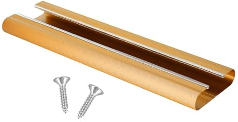 Gralara Support de Verre à Vin, Ustensiles de Cuisine de Rangement, Support de Verres à Pied Facile à Installer, Support de Verre à Vin Suspendu pour sous éta, Doré