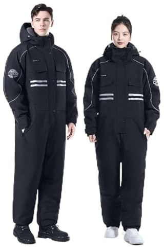 Traje de Nieve for Adultos de una Pieza, Traje de Nieve Mono de esquí con Aislamiento Impermeable a Prueba de Viento, Traje for Clima frío for Motos de Nieve for Adultos/Hombres/Mujeres(X-Large)