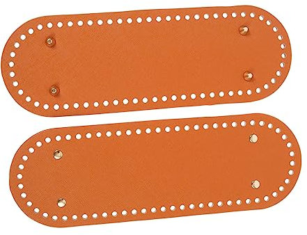 COLLBATH 2stücke Längliche Tasche Zubehör Zum Weben Handtaschenboden Pu Taschenboden Diy Stricken Basis Mit Löchern Für Handtaschen