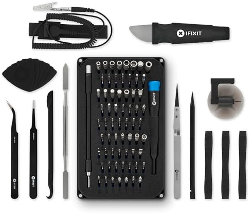 iFixit Pro Tech Werkzeugsatz (Schwarze Ausgabe) | Elektronik-Bit-Set und Öffnungswerkzeuge für Handy, Laptops, PC, Spielekonsolen, Reparaturen im Haushalt