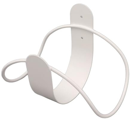 Stainless Steel Hose Holder, Wall Mount Garden Hose Hook Garden Hose Hanger for Water Hoses, Extension Cords, for Garage Organization and Industries (White)
