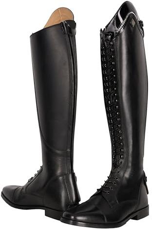 Imperial Riding Femme Reitstiefel Irholania Dressage Kurz Botte d'équitation, Noir laqué Chrystal, 40 EU