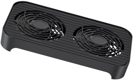 Dos bases de refrigeración de ventilador de 140 mm para router y mini PC con interfaz de alimentación USB, funcionamiento silencioso de 18 dBA