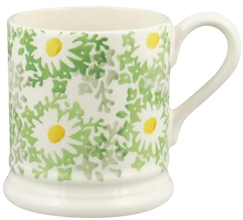 Emma Bridgewater 1/2 Pint Mug, Green Daisy Fields