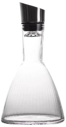 Decanter per Vino Rosso Whisky Caraffa Decanter For Vino Con Filtro In Vetro Di Cristallo Soffiato A Mano, Base Larga Decantatore