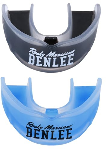 BENLEE Mundschutz - Doppelpack REGULUS senior, Transparent/Black/Transparent/Blue