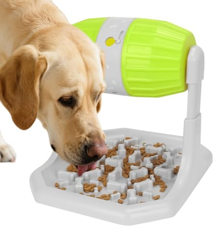 Vesidoloy Gamelle pour chien – Mangeoire lente pour chien – Bol puzzle – Vaisselle de jeu interactive – Solution d'alimentation pour le quotidien, la maison, le salon, l'extérieur, les voyages, les