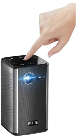 Nexbyte P70 Smart Mini Projector 3D 4K Supported DLP Portable Projector with Auto Focus, Android 9.0, 8000mAh Battery, WiFi, Bluetooth 5.0, 300 ANSI Lumens, Home & Outdoor Theater