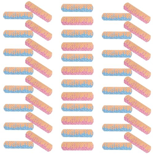 COOPHYA 60pcs Ice Cream Cartoon Adhesive Bandages for Adults, Waterproof Non-Woven Fabric Plasters with Comfortable Breathable Material, for Outdoors and School Wound Care Protection
