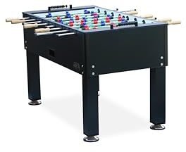 KICK Onyx 55 Foosball Table (Obsidian) – Full-Size Table Soccer for Adults – Includes Semi-Solid Steel Rods, Scratch-Proof Finish & Counterbalanced Players
