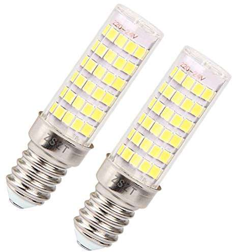 Lampadine per cappa cucina ZSZT LED E14 7W Equivalenti a 50W Bianco Freddo 6000K AC220-240V Piccola vite di Edison, Pacco da 2