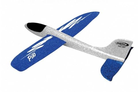 JAMARA 460306 Pilo Schaumwurfgleiter EPP Blau/Weiß – 48cm Spannweite, Super leicht, Fast Unzerstörbar, Looping, Gleitflug