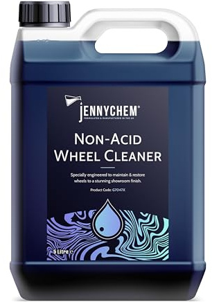 Non Acid Wheel Cleaner (5 L) – Concentrated Wheel and Tyre Cleaner - Professional Acid Free Wheel Cleaner to Remove Dirt, Grime, Brake Dust - Alloy Cleaner Restorer - Rim Care for All Wheel Types