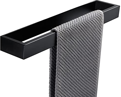 Biutimarden 40cm Handtuchstange Handtuchhalter ohne Bohren Edelstahl Selbstklebend Handtuchstange Badetuchhalter, Schwarz Finish…