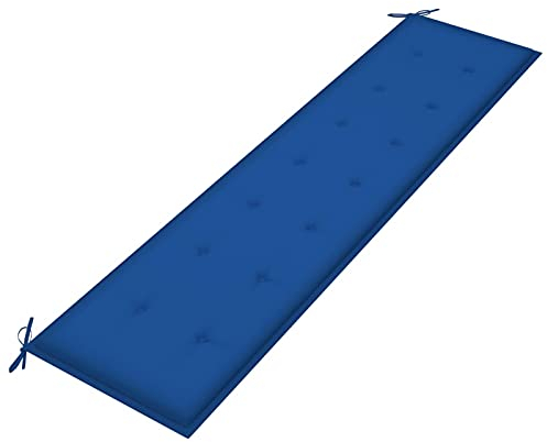 Tidyard Gartenbank-Auflage Sitzkissen Bank Bankauflage Bankkissen Polsterkissen Wandkissen für Sitzbank Outdoor Sitzkissen Blau 200 x 50 x 4 cm (L x B x T),Stoff