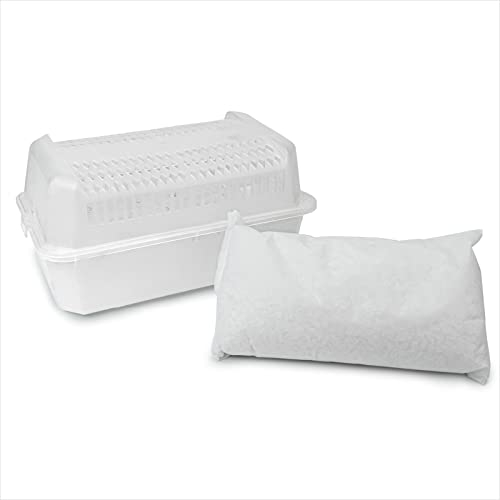 Korona 82150 Deumidificatore con granulato da 1 kg | Deumidificatore per ambienti fino a 80 m² | Previene la formazione di muffa e condensa | Ideale per cantine, garage o roulotte