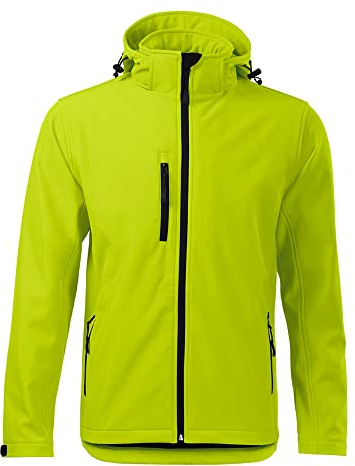 DELUNO Outdoor Softshelljacke Herren mit Kapuze Winddichte Funktions-Jacke Neu M L XL 2XL 3XL 4XL Schwarz