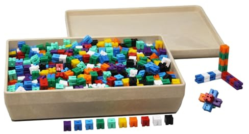 WISSNER® RE-Plastic Steckgewichtswürfel in 10 Farben (1000 Teile)