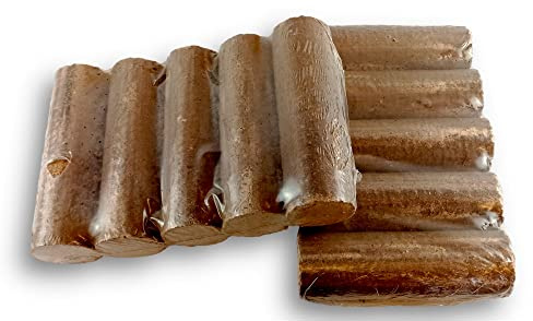Kibros 10 bûches Bois compressé hêtre 100% Naturel 18 MJ/kg 3X performant | 10 bûches hêtre 100% naturel, 18 MJ/kg, 3× plus performant, écologique, poêles inserts cheminées barbecues.