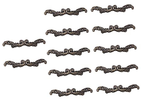 DOITOOL 12pcs Antique Drawer Handle Zinc Alloy Cabinet Pull Handles for Kitchen Door Creative Small Drawer Knobs Unique Design