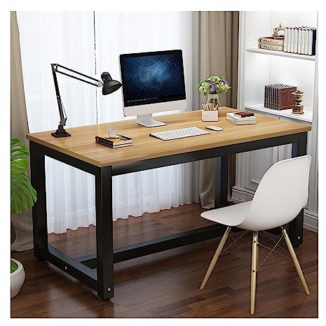 Laptop-Tisch Computertisch Verstärkter Stahl-PC-Tisch, Desktop-Erweiterung, doppelter, einfacher, moderner Home-Economy-Gaming-Schlafzimmertisch, Büro-Schreibtisch Arbeitstisch für das Heimbüro ( Colo