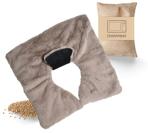 Habibi Plush Premium – Rücken- und Schulterwärmer (Grau)