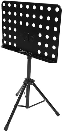 SAFIGLE Klappbarer Notenständer Für Gitarre Orchester-notenständer Notenhalter Mit Skalierbarem Design Großer Panel Für Notenblätter Stabiles Und Einfaches Zu Bedienendes Stativ Für