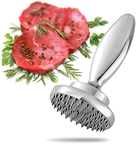 BZVCRTYKL Batticarne in Acciaio Inox 304 Lavabile in lavastoviglie, batticarne Grande mazzacarne Pesante Strumento batticarne for bistecche Pesce Pollo grigliate accessori/596