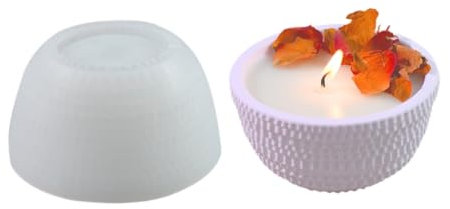 Molde de resina epoxi para manualidades, molde de silicona reutilizable, molde redondo para taza de vela para un toque único de resina para el hogar, moldes de resina de silicona baratos, moldes de