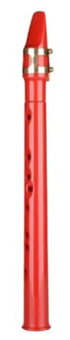 Mini-Saxophon, einfaches Saxophon, digitales Blasinstrument, tragbares Taschen-Saxophon, Kunststoff-Blockflöte, Saxophon (chinesisches Rot)