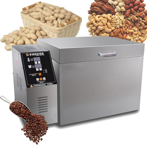 Coffee Bean Roaster, Electric Nut Roasting Machine, 1800W 2500W Coffee Bean Roaster with Stainless Steel Heating Tube,Adjustable Temperature 0-350℃ and 0-99 Minutes Time Control,360° Even Baking,2000g