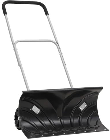 Pelle à neige pour déneigement, pelle à neige robuste en métal pour allée, grande taille, meilleur ensemble d'outils de déneigement pour l'hiver, pelle à neige avec manche extensible, lame n