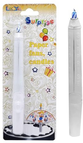 Cake Candle - Birthday Cake Candle, Birthday Cake Candles Sparkler, Ice Fountain Candles, Happy Birthday Wax Candles, Cake Topper Decoration, Glittery Birthday Candles for Kids Party Cakes a