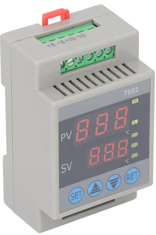 Temperaturcontroller, DIN Rail Digital Thermostat, –50 ℃ Bis 120 ℃, Anzeigepv -Wert und SV -Wert, Temperaturregelschalter, n tc -Trennungsalarm, 35 -mm -Führungsschiene
