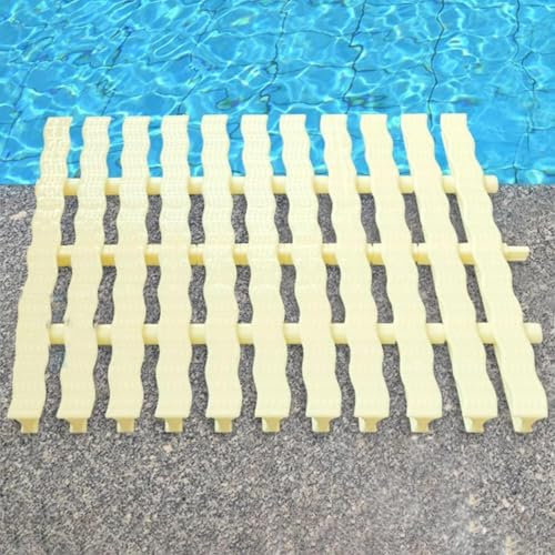 Rejilla de plástico para piscinas Canal de drenaje sin costuras, zanja giratoria for piscina, rejilla de desbordamiento, cubierta de rejilla de drenaje for ducha Cubierta de piscina de composite(Width