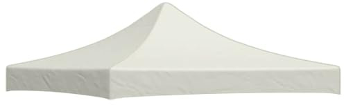 Massbinet Partyzeltdach 3x3 m Creme Ersatzdach für Garten Pavillon Sand Antik Pavillondach
