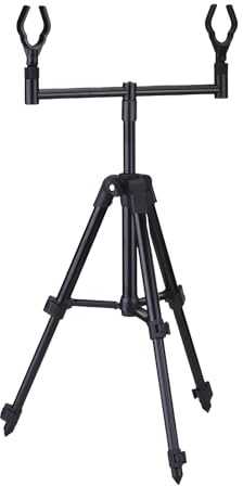 Dilwe Asta di Pesca Telescopica Supporto per Treppiede, Altezza Regolabile POD Pieghevole Leggero con stabilità, Costruzione in Lega di Alluminio, compatibilità Universale, Design del Triangolo
