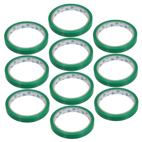 Operitacx 10 Pièces Ruban Adhésif Pour Légumes 4500X1.2 Cm Bande Résistante Pour Fixation Et Emballage De Produits Frais Marché Et Usage Domestique