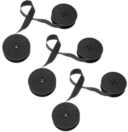 HOMSFOU 3stücke Farbband für Schreibmaschinen Nylon-farbband Breites Doppelspulen- Ersatz-Spule Kompatibel mit Verschiedenen Vintage-schreibmaschinenmodellen