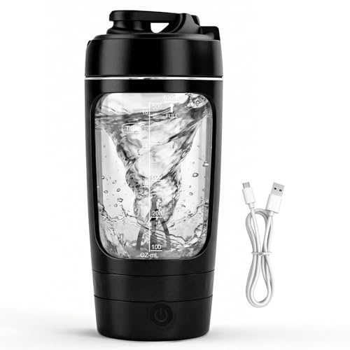 Focenat Mezclador de Proteinas Eléctrica 630 ml, Shaker Proteínas Eléctrico, Mezclador Automático Recargable USB-C, Portátil Botella Mezcladora en Tritan, sin BPA para Batidos de Proteínas