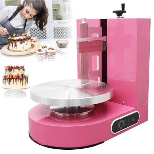 Esparcidor eléctrico de crema para tartas, máquina alisadora automática para decoración de pasteles y pan, herramientas ajustables de 4 a 12 pulgadas para hornear y pasteles de cumpleaños