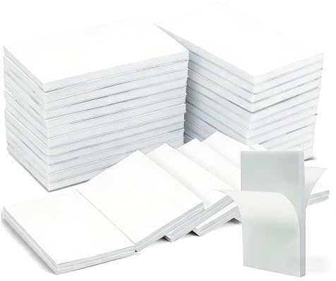 HONRIGO 50 Pcs Double Sided Sticky Pads, 50mm x 30mm EVA Foam Mounting Pads | Waterproof Cuttable Strong Adhesive Rectangle Pads for Wall, Plastic, Glass, Metal DIY Projects