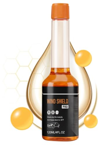 Eliminador de Película de para Parabrisas 120 ml Anticongelante para | Líquido limpiador de película de para vidrio para Conductores, Viajeros, Gestores de Flotas, Autocaravanas,