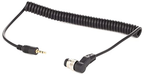 vhbw Câble de déclenchement à Distance Compatible avec Nikon D200 | D1x, D1h, D2, D1, D100 appareil photo, reflex - Câble de connexion, 112 cm, spiralé