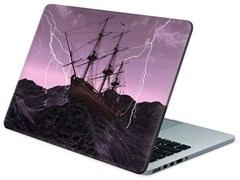 Skins4u Folie Sticker Skin Vinyl Aufkleber mit farbenfrohen Motiven für bis 17.3 Zoll 42x30cm Laptop Skin Decal Cover Ghostship