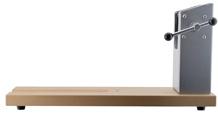 Bergner Q3454 Jamonero 62x30 cm Collection Masterpro, Bois/Acier Inoxydable, Chrome