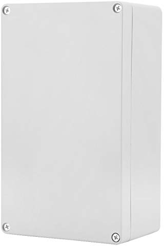 Wasserdichte staubdichte Anschlussdose IP65 ABS-Kunststoff-Anschlussdose Universal-Schaltkästen Projektgehäuse Grau(200 * 120 * 75mm)